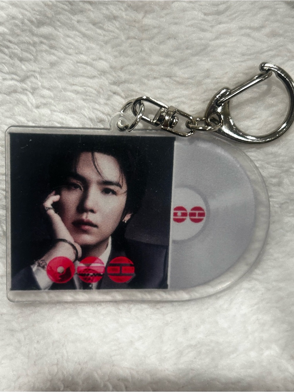 8 pieces, FULL SET BTS Arirang Purple Vinyl Record Keychain - Picture 7 of 9